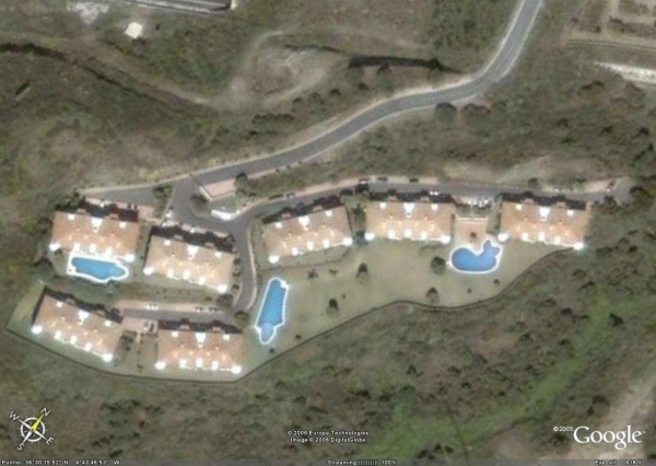 bebyggelsen set fra satellite